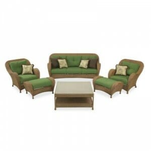 Hampton Bay Chateau 6 Pc. Set Replacement Cushions with Loveseat and Lounge Chairs