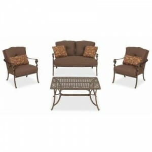 Hampton Bay Pacific Groove Loveseat and Lounge Chair Cushions