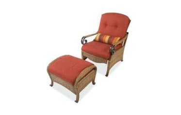 Hampton Bay Kampar Chair and Ottoman Replacement Cushions