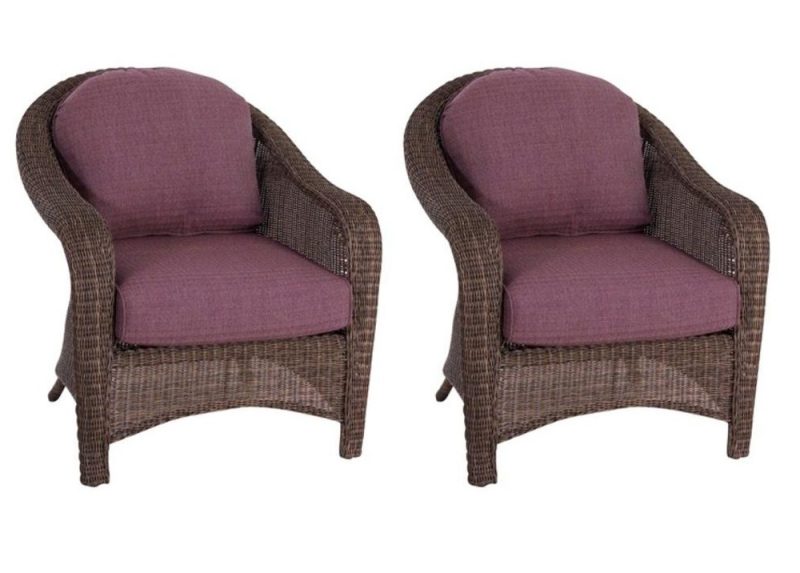 Hampton Bay Walnut Creek Club Chair Cushions