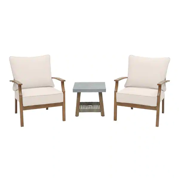 Hampton Bay Beachside Club Chairs Sunbrella Cushions