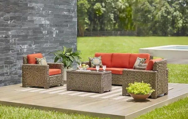 Outdoor Sunbrella Hampton Bay Laguna Point Conversation Set Outdoor Sunbrella Hampton Bay Laguna Point Conversation Set