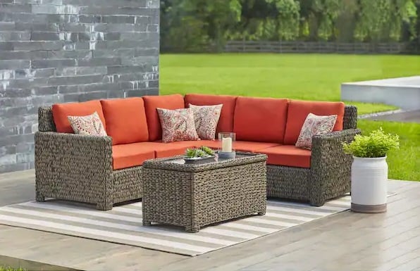 Sunbrella Hampton Bay Laguna Point Sectional Sunbrella Hampton Bay Laguna Point Sectional