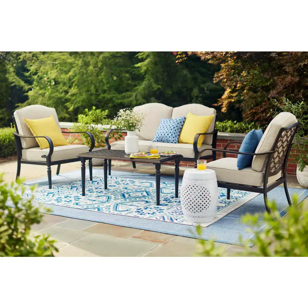 Hampton Bay Laurel Oaks Patio Conversation Set Replacement Cushions