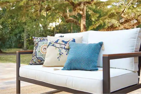 Hampton Bay West Park Loveseat Patio Cushions