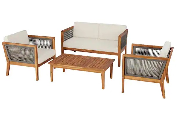 Hampton Bay Willow Glen Conversation Set Replacement Cushions